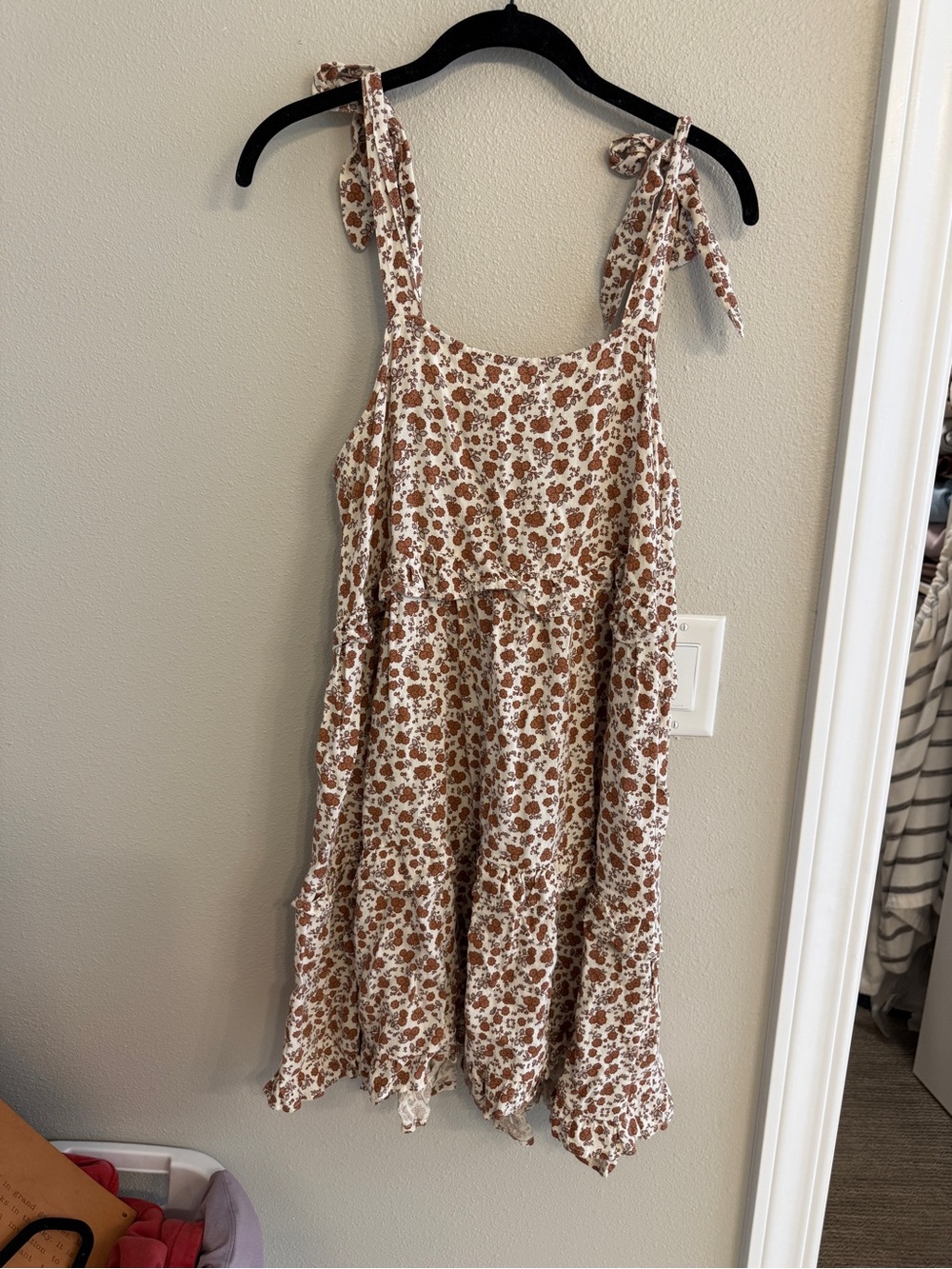 Rylee and Cru Red Floral Patterned Dress